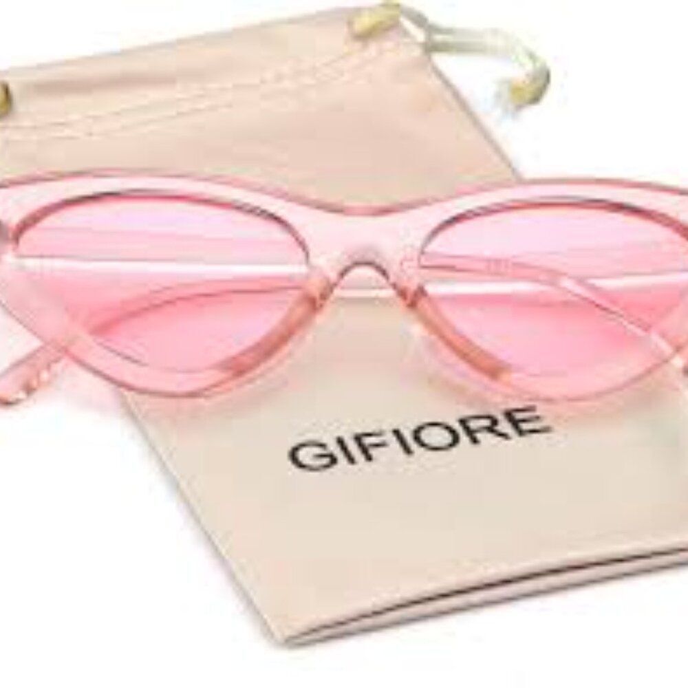 Gifiore Retro Cateye Pink Cat-Eye Sunglasses